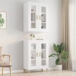 vidaXL Dulap de perete suspendat, alb extralucios, 69, 5x34x90 cm (812282) Comoda