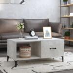 vidaXL Măsuță de cafea, gri beton, 90x50x40 cm, lemn prelucrat (812667) Masa de cafea