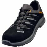 uvex munkavédelmi cipő velúr fekete/szürke 6947/41