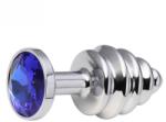 Rosy Dildo anal metalic Rosy L Plug with Blue Diamond