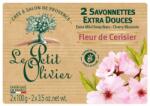 Le Petit Olivier Săpun cu extract din flori de cireș - Le Petit Olivier Vegetal Oils Soap Cherry Blossom 2 x 100 g