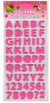ST Öntapadós ABC betűk dekorgumiból- Rózsaszín