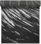 GAIAM Tornaszőnyeg SPIRAL MOTION, kétoldalas, 6 mm, fekete-szürke