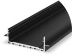 24LED Profil Aluminiu LED 1M negru P27-2