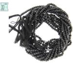  Spinel Negru Margele Pietre Semipretioase Rondel Fatetat - 2-2, 8 x 3-3, 5 mm