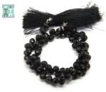 Spinel Negru Margele Pietre Semipretioase Onion Fatetat - 7-8 x 7-8 mm