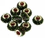  Margele rhinestone elemente cristal verzi 9 x 14 mm - 1Buc