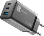 Cellularline Зарядно 220V PD GaN USB, 2xUSB-C 65W 9587