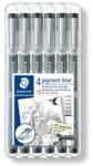 STAEDTLER Pigment Liner 308 tusfilc készlet fekete 4+2db (TS308SB6P)