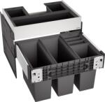 BLANCO Cos de gunoi incorporabil Blanco SELECT II 60/4 ORGA, 2x15 l si 2x6 l, gri, corp 600 mm, cos plastic, 526211 (526211) Cos de gunoi