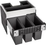 BLANCO Cos de gunoi incorporabil Blanco SELECT II 60/3 Orga, 3x15 l, gri, corp 600 mm, cos plastic, 526209 (526209) Cos de gunoi