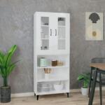 vidaXL Dulap înalt, alb extralucios, 69, 5x34x180 cm, lemn compozit (3114952) Comoda