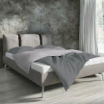  Egyszínű kétszemélyes ágyneműhuzat, Szürke (200x220 + 2 db 70x80 cm)