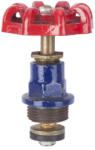 HGT Cap armatura pentru robinet, rosu/albastru (Diametru: 1/2 inch, Material: Fonta)