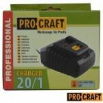 PRO-CRAFT Зарядно устройство за Li-Ion батерии 20V ; PROCRAFT 20/1