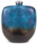 Eurofirany Caren dekor váza Kék/barna üveg 27x10x34 cm (HS408336)