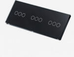 Tosyco Întrerupător simplu cu touch (tactil) din sticlă [CLONE] [CLONE] [CLONE] [CLONE] (TOS-C3G3G3G-B)