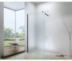 Balneum Walk-In zuhanyfal fekete profillal matt üveggel 100 (BL-101-100FB)