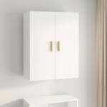 vidaXL Dulap de perete suspendat, alb extralucios, 69, 5x34x90 cm (812264) Comoda