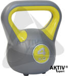 AktivSport kettlebell 4 kg műanyag bevonattal