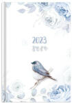  Határidőnapló TOPTIMER Joy J022 B/6 napi fehér lapos Hortenzia 3D 2024 (24T022J-163)