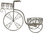 Clayre & Eef Suport ghivece flori metal gri Bicicleta 60x26x46 cm (5Y0981)