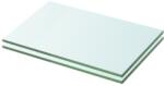 vidaXL Rafturi, 2 buc. , 20 x 25 cm, panouri sticlă transparentă (3051545) - comfy Raft