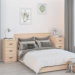 vidaXL Noptiere, 2 buc. , 40x40x75 cm, lemn masiv de pin (818336)