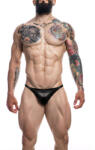 Cut4Men Brazilian Brief Black Leatherette M