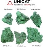  Malachit Mineral Natural Brut - 96-143 x 84-115 x 16-70 mm - ( XXL ) - 1 Buc