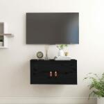 vidaXL Dulap de perete, negru, 60x30x30 cm, lemn masiv de pin (818373) Raft