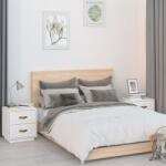 vidaXL Noptiere, 2 buc. , alb, 40x34x45 cm, lemn masiv de pin (818328)