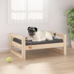 vidaXL Pat pentru câini, 65, 5x50, 5x28 cm, lemn masiv de pin (821472) - comfy