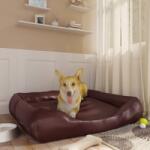 vidaXL Pat pentru câini, maro, 105x80x25 cm, piele ecologică (171245) - comfy