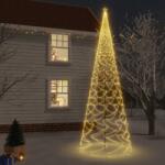 vidaXL Brad de Crăciun cu țăruș, 3000 LED-uri, alb cald, 800 cm (343578) - comfy