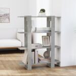 vidaXL Bibliotecă/Separator cameră, gri beton, 100x30x123, 5 cm (811542) - comfy Biblioteca