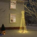 vidaXL Brad de Crăciun conic, 108 LED-uri, alb cald, 70x180 cm (343486) - comfy