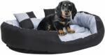 vidaXL Pernă reversibilă lavabilă pt câini gri și negru, 110x80x23 cm (171209) - comfy