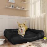 vidaXL Pat pentru câini, negru, 80x68x23 cm, piele ecologică (171247) - comfy