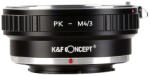 K&F Concept PENTAX K M4/3 adapter - Micro 4/3 Pentax PK átalakító - PK-M43 (KF06.089)