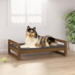 vidaXL Pat pentru câini, maro miere, 95, 5x65, 5x28 cm lemn masiv de pin (821485) - comfy