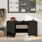 vidaXL Birou, negru, 140x50x75 cm, lemn compozit (812772) - comfy