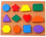 Magic Toys Fa puzzle színes formákkal (MKM762358)