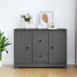 vidaXL Servantă, gri, 100x35x74 cm, lemn masiv de pin (814566) Comoda