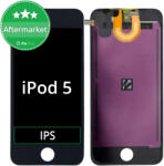 Apple Ecran LCD pentru iPod Touch (5th Gen, 6th Gen, 7th Gen), Black, Sticlă tactilă cu ramă, Black