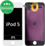 Apple Ecran LCD pentru iPod Touch (5th Gen, 6th Gen, 7th Gen), White, Sticlă tactilă cu ramă, White