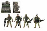 Teddies Soldat cu un pistol plastic 10cm amestec de specii într-un plastic cutie 6x11x3cm 24ks in cutie Figurina
