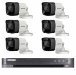 Hikvision Sistem supraveghere exterior Hikvision 6 camere 4 in 1, 8MP IR30m, DVR 8 canale 4K 8MP (33413-)