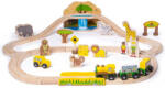 Bigjigs Toys Safari vonat szett