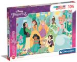 Clementoni SuperColor - Disney Princess - Glitter Effect 104 db-os (20346)